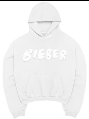 Justin Bieber Coachella skylrk white hoodie